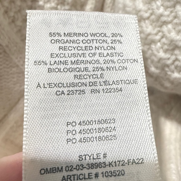 Aritzia Sunday Best Peggy Turtleneck Cable Knit - cream - Picture 5 of 5